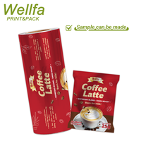Fabricant Logo personnalisé Film d'emballage en plastique Sachet 25g Grain de café Feuille d'aluminium de qualité alimentaire Film rouleau de poudre de café collation