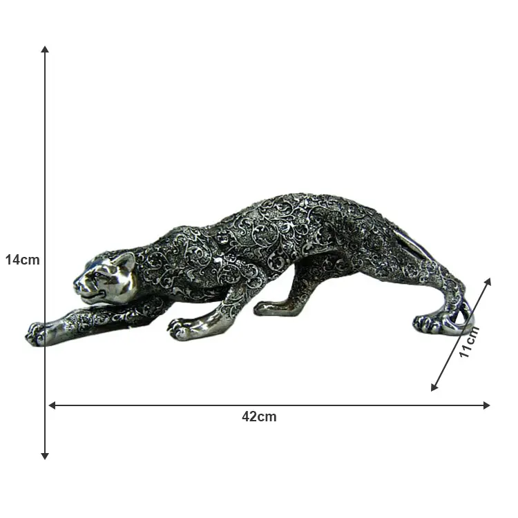 JiXin รูปปั้นเสือดำ OEM ODM สำหรับตกแต่งบ้าน,ประติมากรรมสัตว์ตกแต่งบ้าน