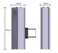 Adaptateur audio et de charge USB-C vers 3,5 mm 2-en-1, dongle répartiteur de prise casque Type-C pour téléphones 17/16/15, Samsung, iPad, Android