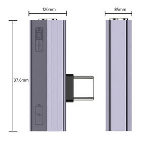 Adaptateur audio et <span class=keywords><strong>de</strong></span> charge USB-C vers 3,5 mm 2-en-1, dongle répartiteur <span class=keywords><strong>de</strong></span> prise casque Type-C pour téléphones 17/16/15, Samsung, iPad, Android - Product Image 3