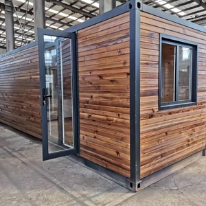 glamping turnkey small prefab terrace log kit cabin house luxury villa containers conex hause container house prefabricated