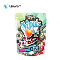 Imprimé personnalisé thermoscellé Biscuit Snack Stand up Pouch avec fermeture éclair Emballage en plastique Sac en feuille d'aluminium Sac de fruits secs pour aliments