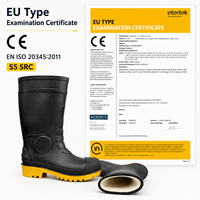 Bottes de sécurité antistatiques isolées en PVC, embout en acier, imperméables, pour travaux industriels