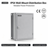 Boîtier électrique mural en métal LIXINDA IP54 avec serrure mécanique 10A-630A, boîte de distribution CE RoHS, personnalisable, pour extérieur, industriel