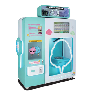 Máquina Expendedora de dulces de algodón de azúcar dulce completamente automática comercial de flores coloridas para pequeñas empresas - Product Image 4