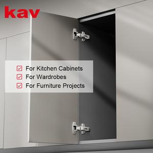 Bisagra de cierre suave con clip y placa de montaje de 4 orificios |   Cierre Suave a 0 Grados |   Herrajes para Muebles - Product Image 2