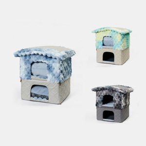 Camas de lujo para mascotas, jaulas para gatos, nido de gato de doble capa, accesorios desmontables para mascotas, cama para perros, alfombrillas y almohadillas para mascotas con logotipo personalizado - Product Image 3