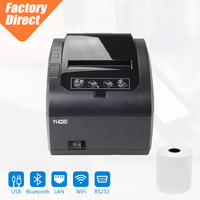 260mm/s Yüksek Hızlı POS Termal Bilet Yazıcısı USB LAN RS232 BT WIFI Opsiyonel 80mm Termal Fiş Yazıcısı Otomatik Kesici ile