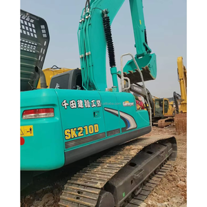 Excavadora usada Kobelco SK210D, excavadora hidráulica original japonesa sobre orugas, bajas horas de trabajo, buenas condiciones para la venta de construcción - Product Image 3