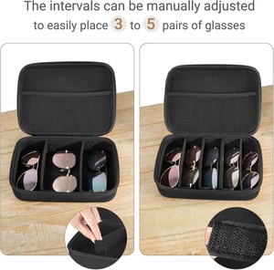 Có Thể Điều Chỉnh Khe Cắm Du Lịch Kính Mát Tổ Chức Người Đàn Ông Của Kính Mắt Trường Hợp Hộp Lưu Trữ Nhiều Cặp Công Suất Mùi Bằng Chứng Tính Năng - Product Image 4