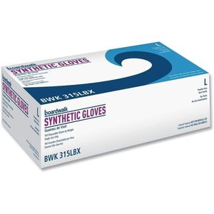 Gants de sécurité jetables, grande taille, épaisseur 4 mil, beiges, 9,5 pouces de long, 100 par boîte - Product Image 6