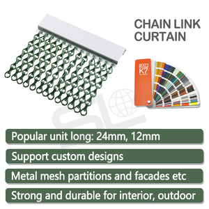 金属メッシュ装飾アルミ金網カーテンプレミアムチェーン屋外デザイン - Product Image 3