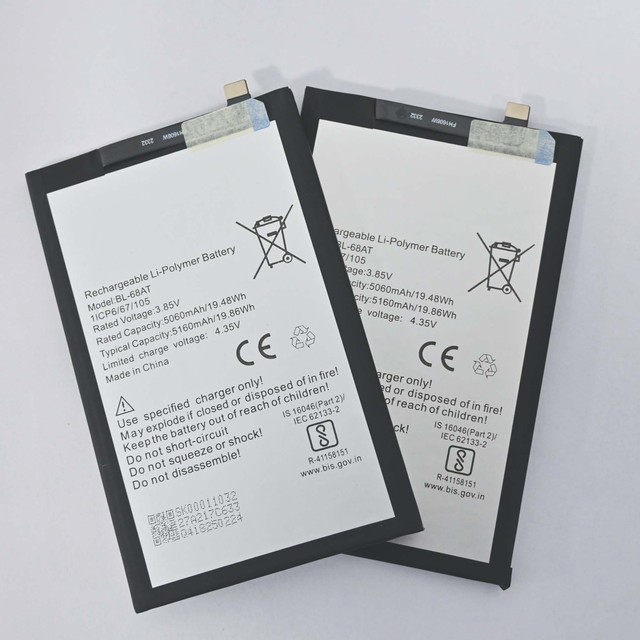 Original BL-68AT 6850mAh-7000mAh Rechargeable Mobile Phone Battery for Tecno POVA 2 LE7