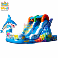 Parque Acuático Inflable para Uso Doméstico, PVC Reforzado de 0.55mm, Certificado EN14960, Seguro para Niños Pequeños y Juegos Infantiles