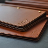 Porte-menus en cuir véritable, faits à la main, modernes, pour les listes de vins des restaurants, impression sérigraphique, cadeaux promotionnels