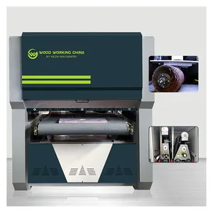 Автоматическая машина для полировки листового металла для удаления заусенцев для резки и штамповки деталей широкополосный шлифовальный станок