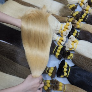 ผมต่อแบบพรีเมียม เวอร์จิ้น เวียดนาม แท้ 100% แบบเส้นใหญ่  ถักด้วยเครื่องจักร  แบบดับเบิ้ลเวฟท์  ซุปเปอร์ดับเบิ้ลดรอน  ปลายผมเรียงเส้น  น้ำหนัก 100 กรัม - Product Image 4