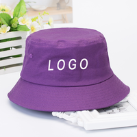 Topi Bucket Nelayan Biru Danau Kustom Unisex Dewasa Semua Musim Katun Santai Outdoor Memancing Bersepeda Bepergian