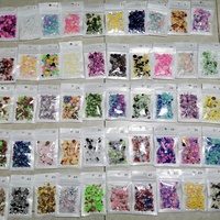 Perles plates de différentes tailles et couleurs, appliques en strass, perles demi-rondes à dos plat pour le bricolage, 10g/sac
