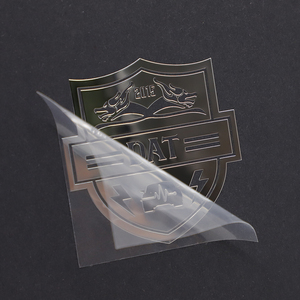 Autocollant de logo personnalisé en nickel de métal, auto-adhésif doré et argent, chrome, 3d, 1 pièce - Product Image 3