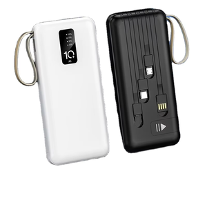 Phổ sạc biểu tượng tùy chỉnh Quà Tặng ngân hàng điện 20000mAh di động điện thoại di động bên ngoài pin được xây dựng trong cáp 10000mAh Powerbank - Product Image 1