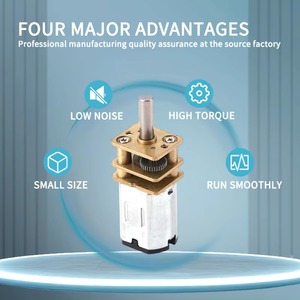 มอเตอร์เกียร์ขนาดเล็ก N20 3-6V 50-1000RPM 10กก. เฟืองเหล็กแท้สำหรับหุ่นยนต์ สมาร์ทล็อค เครื่องพิมพ์ 3 มิ<span class=keywords><strong>ต</strong></span>ิ มอเตอร์ลดความเร็ว DC ขนาดเล็ก อะไหล่ DIY - Product Image 3