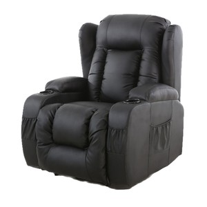 Sillón Reclinable Eléctrico con Función de Masaje, Negro, Asiento Individual, para Sala de Estar - Product Image 1