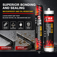 Mastic adhésif silicone ignifuge en gros de Chine pour portes coupe-feu et travaux du bois, résistance aux hautes températures 370°C, ISO9001