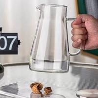 Carafe en verre pour eau froide, résistante à la chaleur, design nordique, pour la rentrée scolaire, salon, grande carafe, ensemble bouilloire