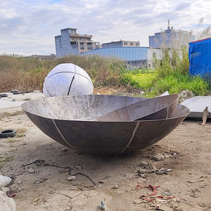 Estilo personalizado 16-1500mm Adorno Media bola Esfera Hemisferio Decorativo Media esfera de acero - Product Image 5