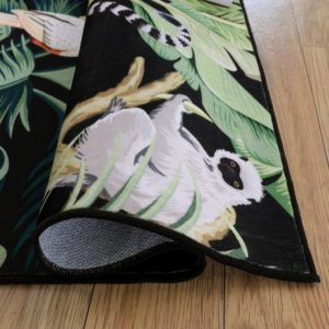 <span class=keywords><strong>Tappeto</strong></span> per <span class=keywords><strong>Soggiorno</strong></span> con Stampa Animalier Verde, Superficie Morbida <span class=keywords><strong>in</strong></span> Poliestere, <span class=keywords><strong>Lavabile</strong></span> <span class=keywords><strong>in</strong></span> <span class=keywords><strong>Lavatrice</strong></span>, Misure 5x7 Piedi, Tappeti per Uso Domestico - Product Image 4