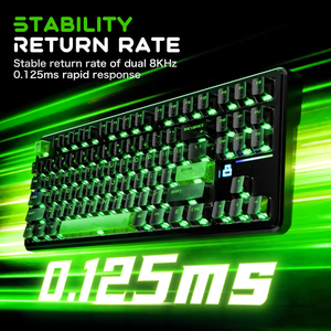 <span class=keywords><strong>Clavier</strong></span> mécanique sans fil ATTACK SHARK X87 Ultra, taux de polling 8000 Hz, récepteur 8K, <span class=keywords><strong>clavier</strong></span> de jeu TKL RGB tri-mode pour PC - Product Image 5