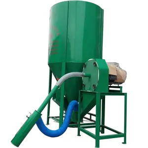 800 kg /h vertical grain feed processing mixer and crusher machine for pig poultry farming