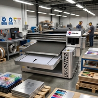 Printer UV DTF 3D Profesional 6090 Printer Flatbed UV dengan Tinta Varnish dan Putih untuk Efek Timbul & Pencetakan Hadiah DIY