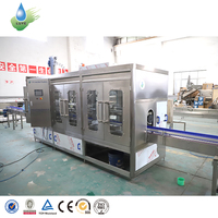 Machine de remplissage automatique d'eau minérale 5L, machine d'embouteillage d'eau pour usine de remplissage d'eau potable en bouteilles PET 5L