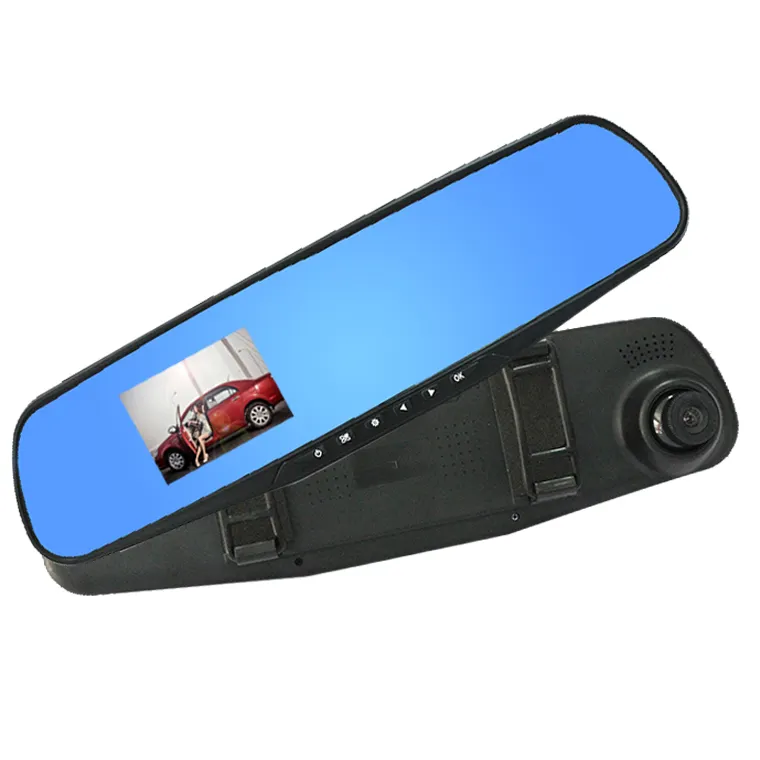 Popular espejo retrovisor de coche DVR con cámaras