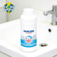 SANOSSI Bouteille de bain de bouche portable cylindrique antibactérienne sans alcool de 500 ml, offrant des services de marque privée OEM
