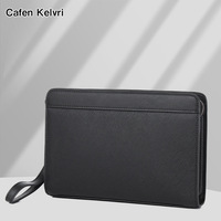 Sac à main en cuir pour homme, pochette de grande capacité en cuir de vachette première couche, sac de transport professionnel portable, finition premium en polyester