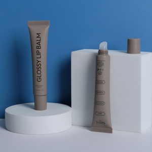 Wholesale Custom Glossy Lip Balm PE Tube Empty Slender <b>Plastic</b> <b>Packaging</b> with Massage Head for Eye Cream - Product Image 5