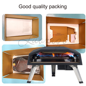 12 Inch Outdoor Portable <strong>Gas</strong> Pizza Oven Stainless Steel burner Multi-fuel Camping Pellet Stove LPG Iron Coat Firewood <strong>Coal</strong> CE - Product Image 4