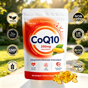 Cápsulas Blandas de CoQ10 de Marca Privada, 400 mg, Antioxidante de Alta Potencia para la Salud del Corazón, Soporte para Estatinas, Recuperación Muscular, Refuerzo Inmunológico, GMP - Product Image 1
