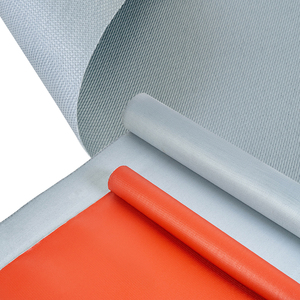 Silicone tráng dính chống cháy vải sợi thủy tinh vải vải để bán - Product Image 5