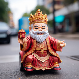 <b>Car</b> <b>Decoration</b> Lucky God Figurine Plastic Cartoon <b>Car</b> Gift Dashboard Ornament - Product Image 2