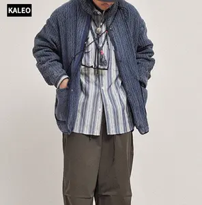 KALEO เสื้อแจ็คเก็ตผู้ชายกลางแจ้งเสื้อผ้า Street คอมมอนผ่อนคลายผู้ชายแจ็คเก็ตบอมเบอร์คลาสสิก