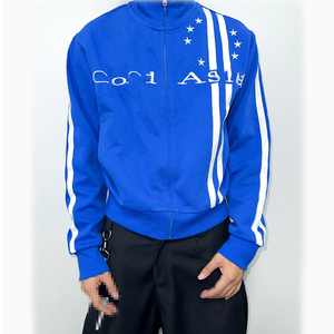 <span class=keywords><strong>Blazer</strong></span> Bianco Personalizzato con Ricamo a Spina di Pesce, Colletto Alto, Lunghezza Lunga, Vestibilità Ampia, ODM, Bottoni a Pressione Frontali - Product Image 2