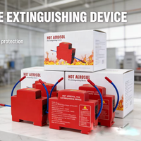 Alat Pemadam Kebakaran Aerosol Otomatis Mini Standar EN 15276 10g Perangkat Penangkal Api Mikro untuk Kotak Kontrol Rak Server