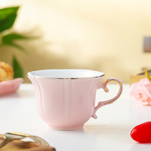 High Quality Luxury Eco-Friendly Modern Ceramic Gold Coffee Cup and Saucer Afternoon <b>Tea</b> <b>Set</b> - Product Image 4