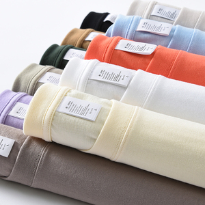 Camisetas al por mayor de algodón grueso con cuello redondo y estampado personalizado, camisetas en blanco de gran gramaje para hombre - Product Image 3