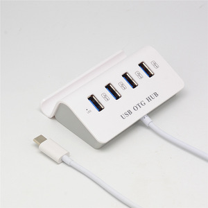 Hub USB OTG de 4 puertos tipo C USB 2.0 para expansión de teléfono, tableta y computadora - Product Image 2