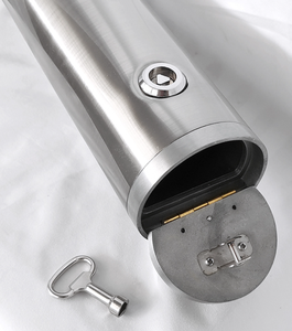 Cenicero de Acero Inoxidable con Cerradura para Montar en la Pared, Cubo de Basura Plateado para Residuos de Cigarros, para Hoteles y Restaurantes, para Fumadores - Product Image 4